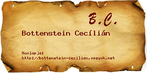 Bottenstein Cecílián névjegykártya